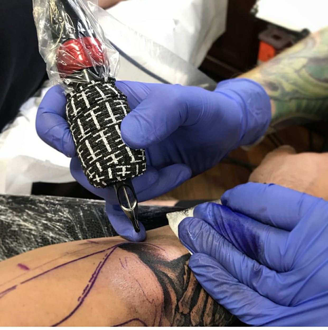 Self-adhesive Bandage Tattoo Machine Grip Wrap Tape